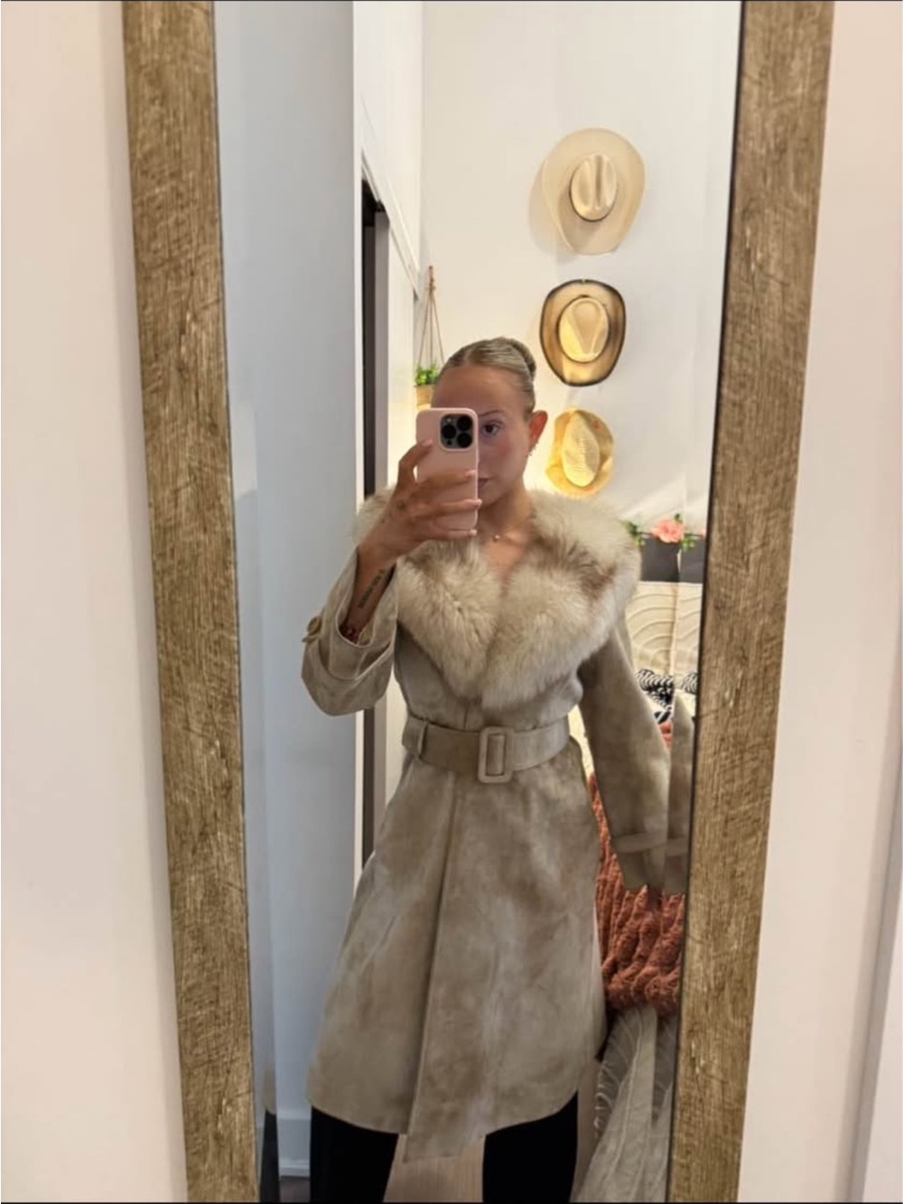 Leather Suede Coat - Lony G by Gropper